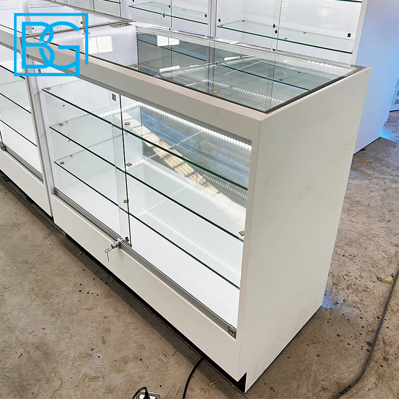 Cabinets Supplier High End Retail Store Interior Design Smoke Shop Showcase Mobile Display Counter Furniture For Shops Display