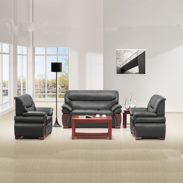 Commercial Furniture Office Executive Leather Sofa Sectional Sofa For Reception