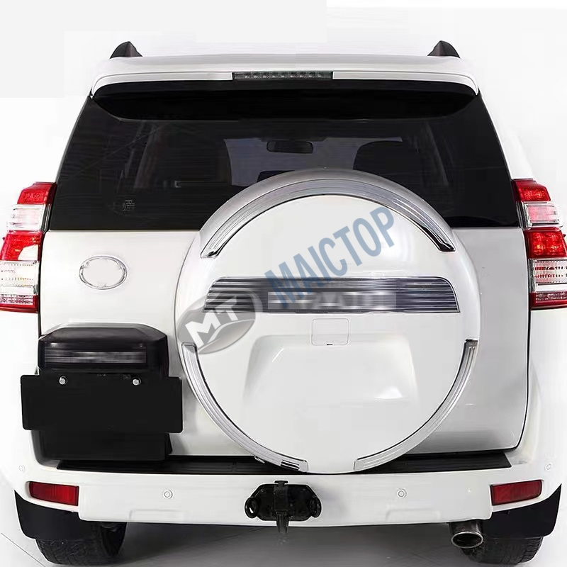 MAICTOP Car Exterior Accessories Spare Tire Cover For Land Cruiser Prado 150 FJ150 2014 Rear Spare Wheel Cover