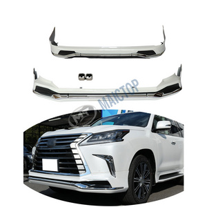 Maictop car accessories abs plastic front rear bumper lip for lexus lx 570 lx570 body kit 2016 - 2020