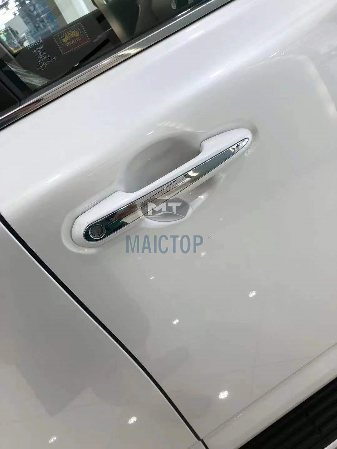 MAICTOP high quality car body parts silver plastic lc300 door handle for Land Cruiser 300 fj300 2022