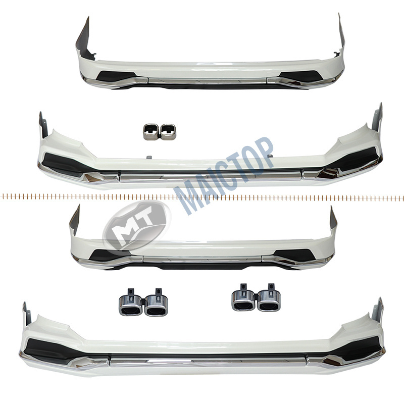 Maictop car accessories abs plastic front rear bumper lip for lexus lx 570 lx570 body kit 2016 - 2020