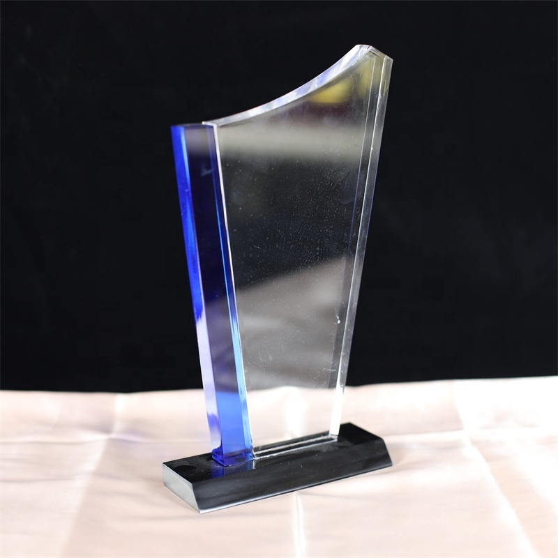 Custom Factory Wholesale Good Design Glass Award Trophy Acrylic Award Blanks F03