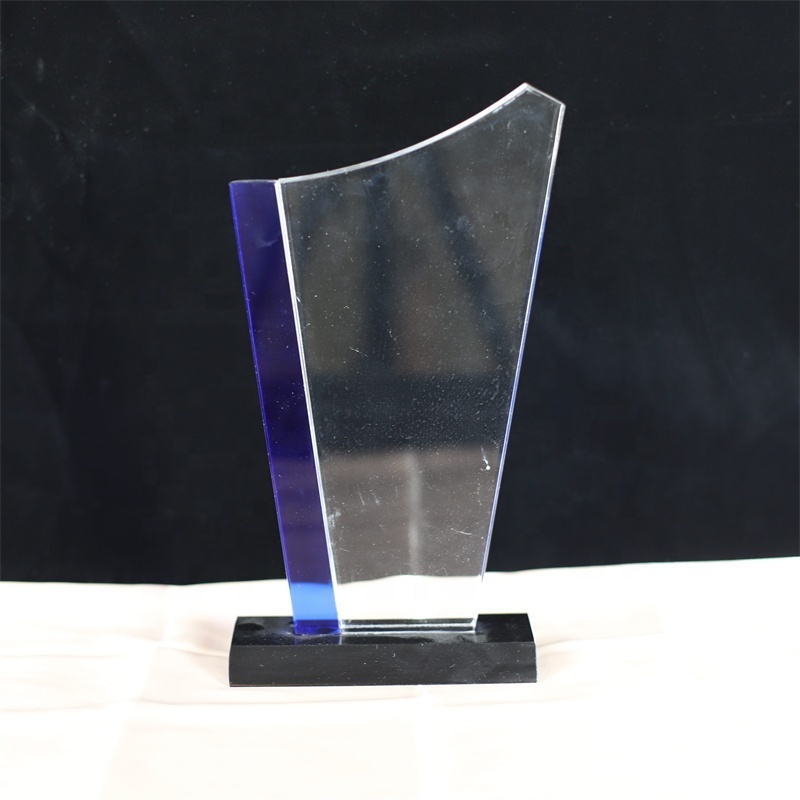 Custom Factory Wholesale Good Design Glass Award Trophy Acrylic Award Blanks F03