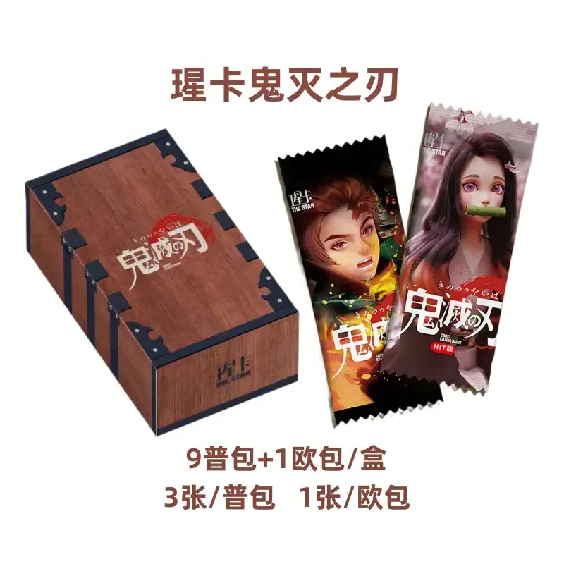 Anime Wholesale Box TCG Game Cards Collection Cards Demon Slayer Anime Playing Card For Gift