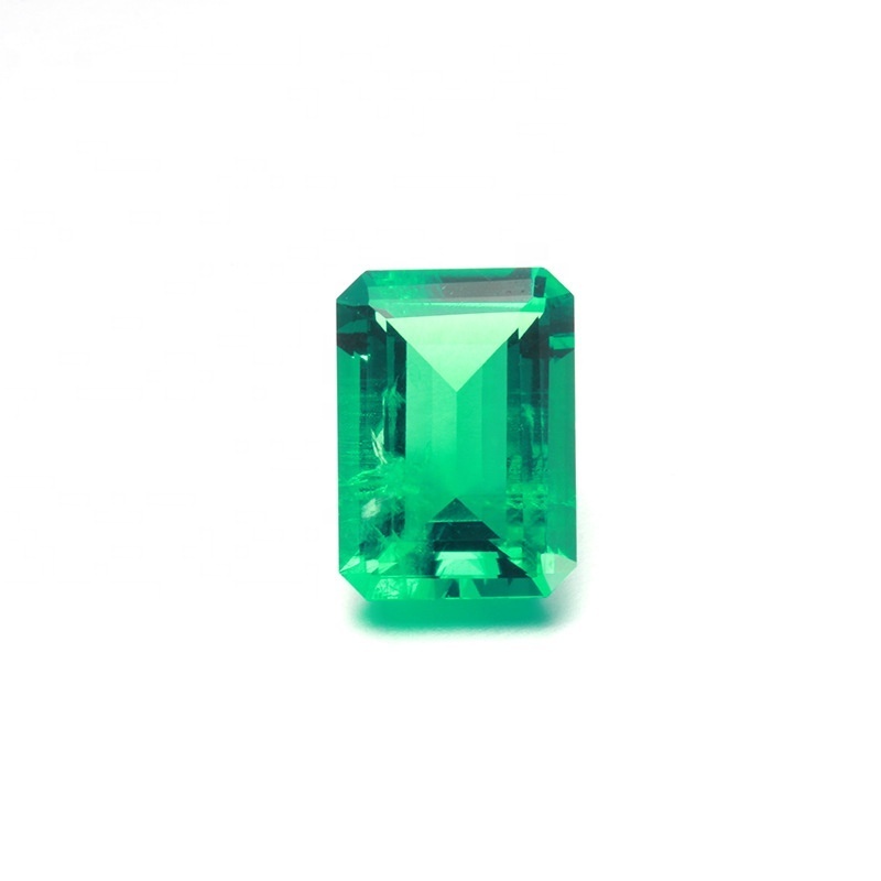 Colombian Emerald Natural Lnclusions Naked Stone Regeneration Cultivation Caibao Emerald Cut Custom Other Shapes gemstone