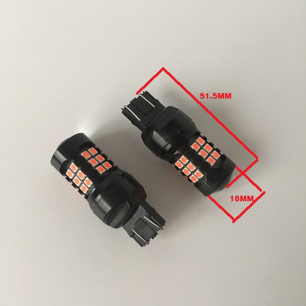 7443 30smd 3030 led Strobe 3 times Flashing  Red 1157 3157 T20 LED Replacement Bulbs For Brake Tail Lights