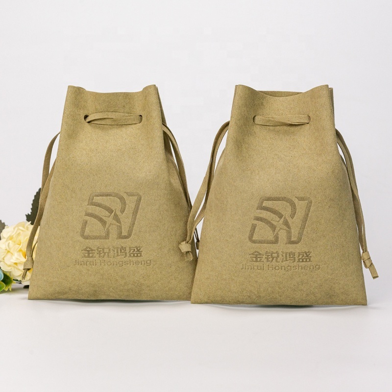 Luxury Custom Logo Jewelry Drawstring Bag Microfiber Gift Packaging Ring Earrings Jewelry Pouch