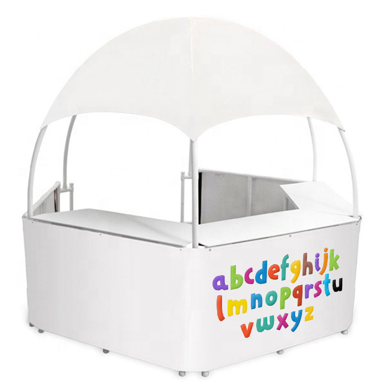 Outdoor kiosk dome tent with logo printing high quality custom hexagonal dome kiosk  gazebo  for promotional events