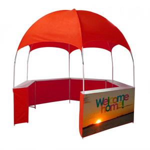 Trade show large Promotion Tent hexagonal 6-8 Person Dome Tent custom Dome Canopy Tent With Counters