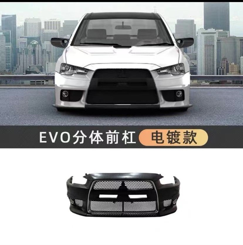 Factory Price Injection PP Car Body kit Front bumper EVO Style For Mitsubishi Lancer 2009-2015 Car bumper