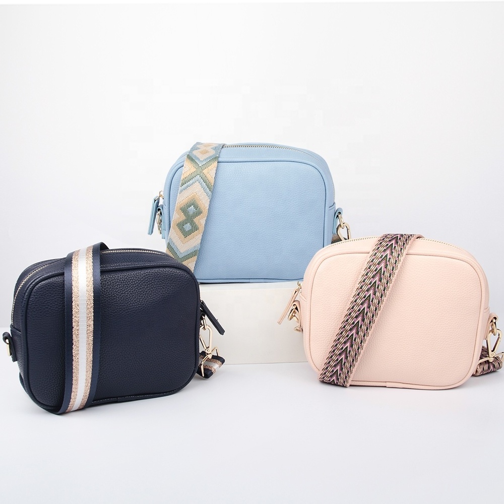 women's fashion small crossbody sling bag Crossbody Camera Bag PU vegan leather women purses custom logo shoulder messenger bag