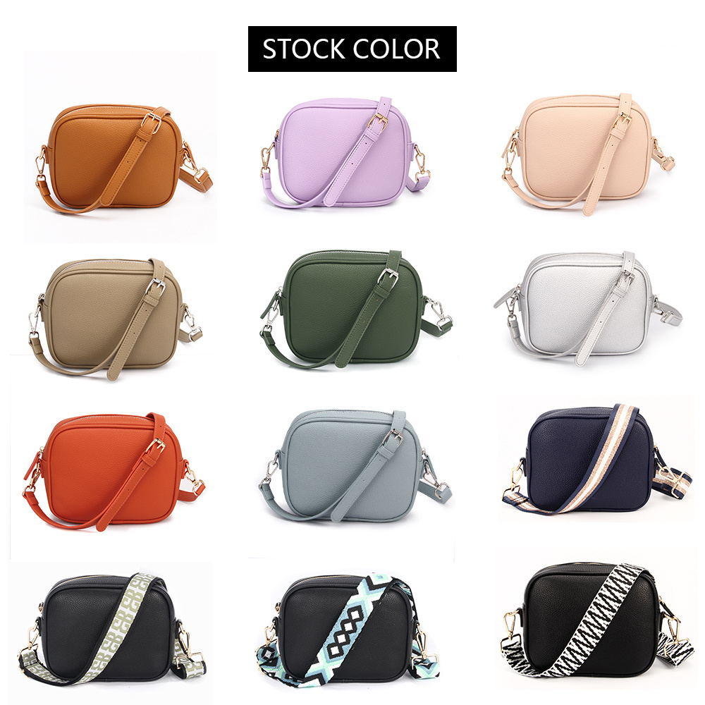 women's fashion small crossbody sling bag Crossbody Camera Bag PU vegan leather women purses custom logo shoulder messenger bag