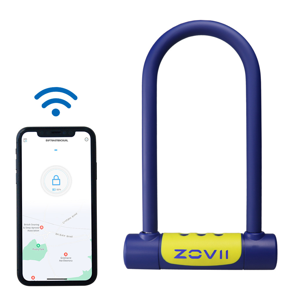 New Arrival Smart Bike Lock Waterproof U Shape 120Db Anti-theft Bicycle u Lock bike bluetooth lock