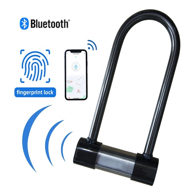 Bicycle U Lock Security Cycling Lock Motorcycle Electric Bike Fingerprint Combination Anti-theft U-shaped Lock