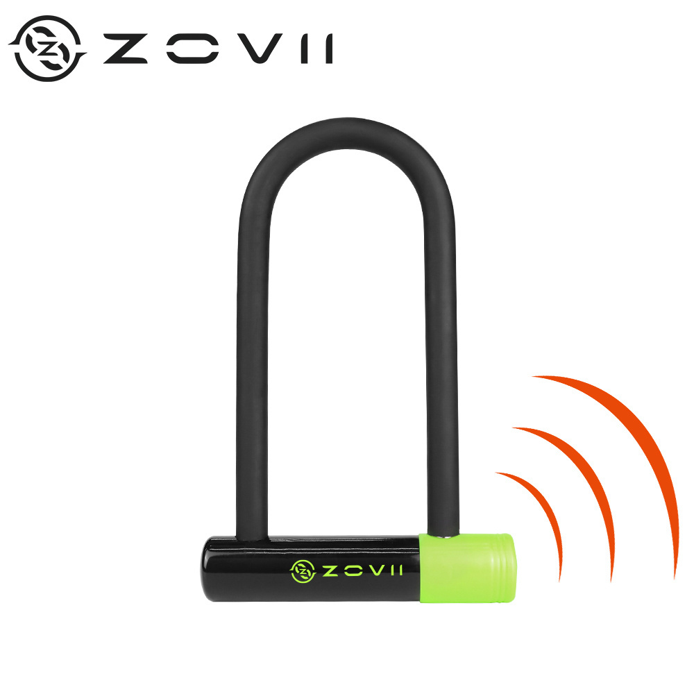 Anti-Theft Security U-Shaped Lock 120Db Anti-Theft Security Alarm Cycle Lock Bicycle Alarm Lock Anti-Theft