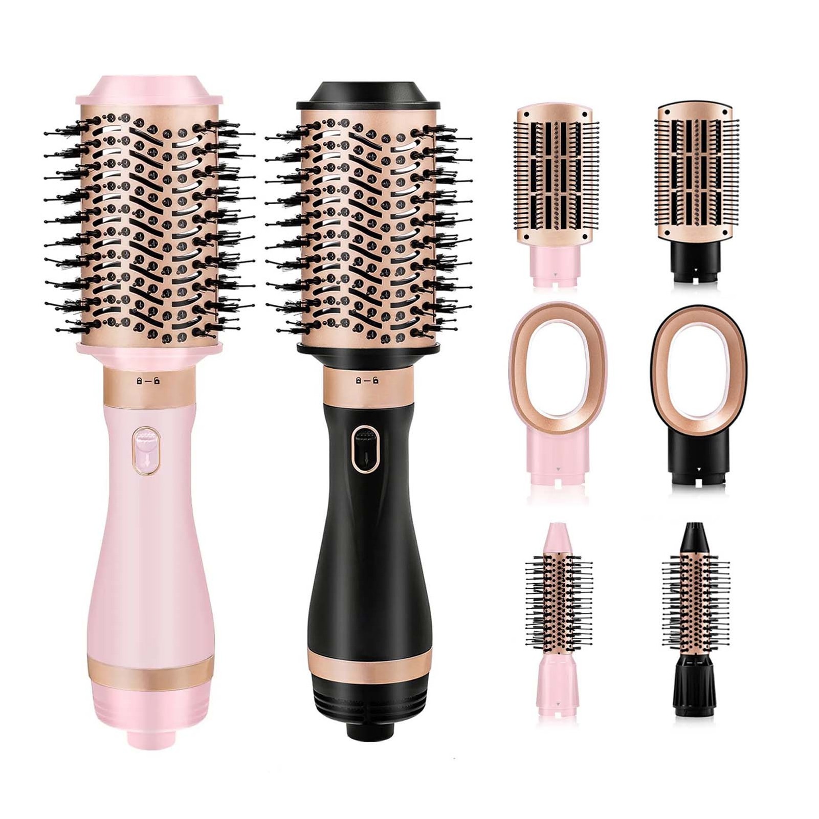 OEM Brands Professional 4 In 1 Hot Air Brush Electric Comb Fast Hair Straightener One Step Straight Hair Dryer Comb