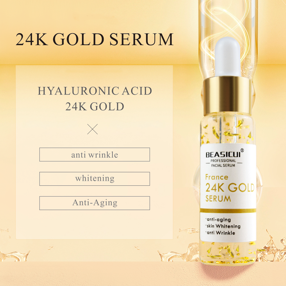 Private Label Serum With 20% Hyaluronic Acid & Vitamin E ODM/OEM Organic Anti Aging Brightening Wrinkle Face Vitamin C Serum