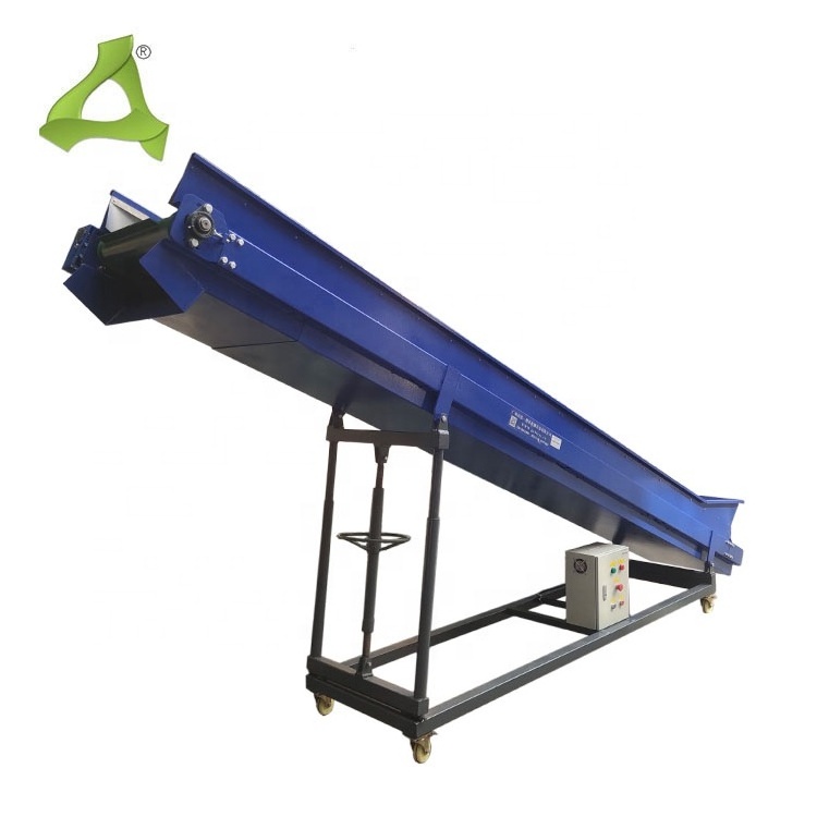 Large Capacity Portable Wood Chip Belt Conveyor for Truck Loading Unloading