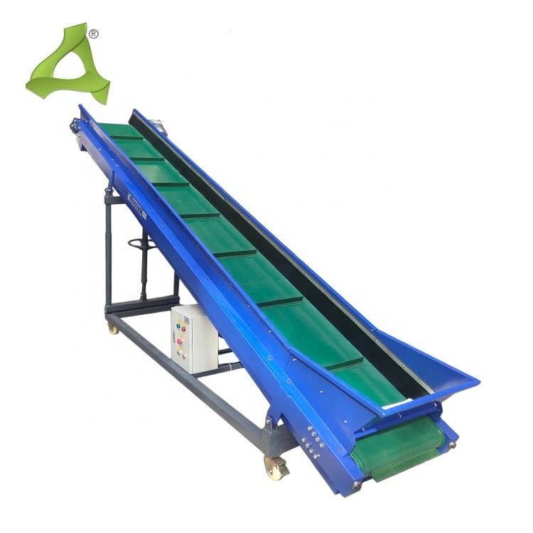 Large Capacity Portable Wood Chip Belt Conveyor for Truck Loading Unloading