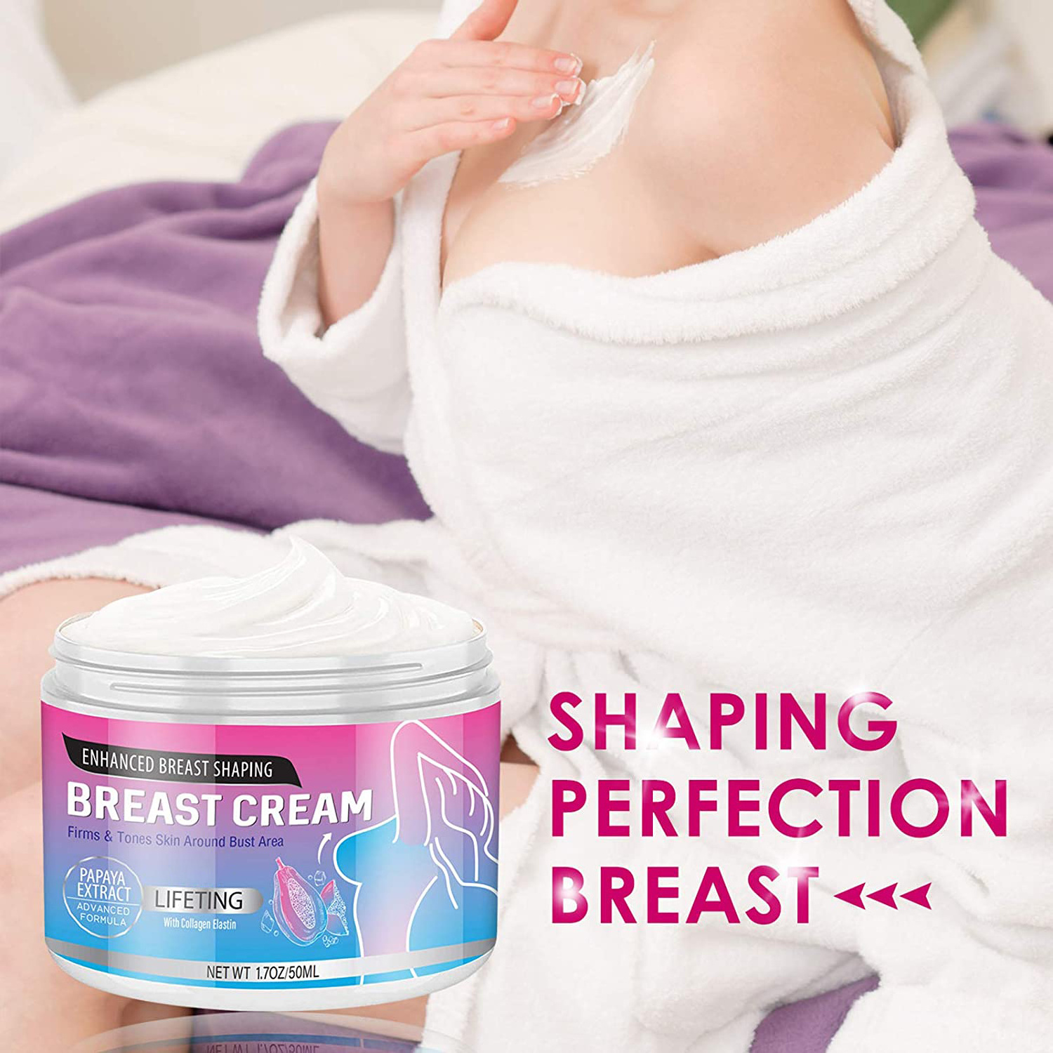 Private Label Naturaful Herbal Big Breast Breast Enlargement Cream Firming Tightening Lift Breast Enhancement Cream