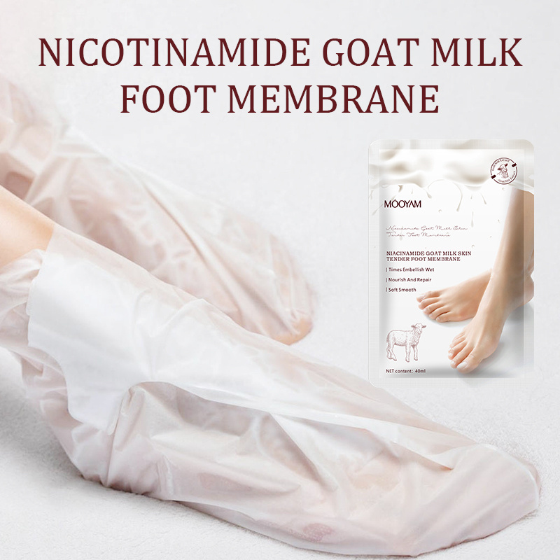 Wholesale Korea Callus Removal Foot Peel Mask Socks Moisturizing Pedicure Exfoliating Peeling Foot Mask With Goat Milk