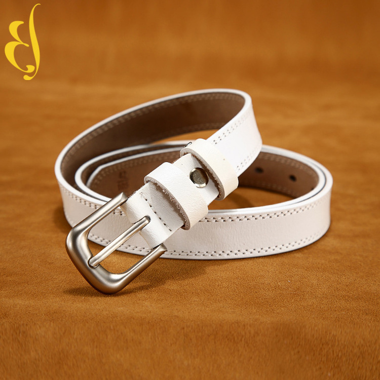 Manufacturer direct sales genuine leather women chastity belt custom leather women belts with alloy buckle