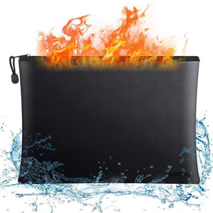 Fireproof Safe Money Document Bags 2 Size for A4 A5 Documents Cash Passport Tablet Holder File