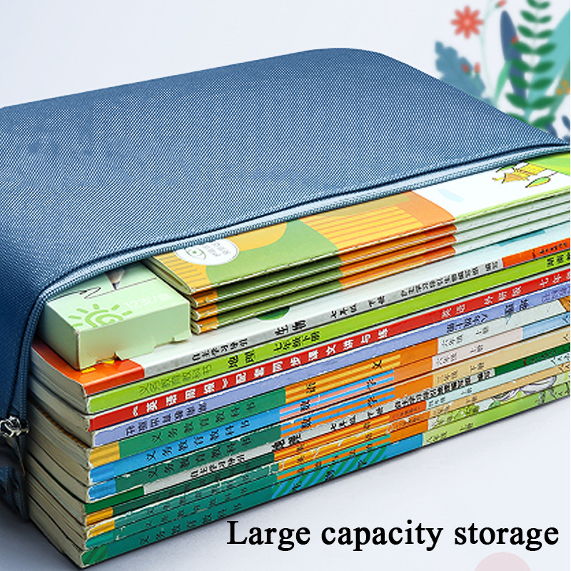 waterproof Oxford cloth A4 B4 Document Bags Portable File Folder Zipper Canvas Filing Holder for Computer Paper Documents