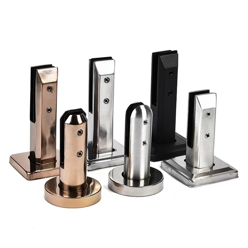 Stainless Steel Square Glass Spigots Pool Fence Spigot Clamp Home Garden Stairs Balustrade Railing