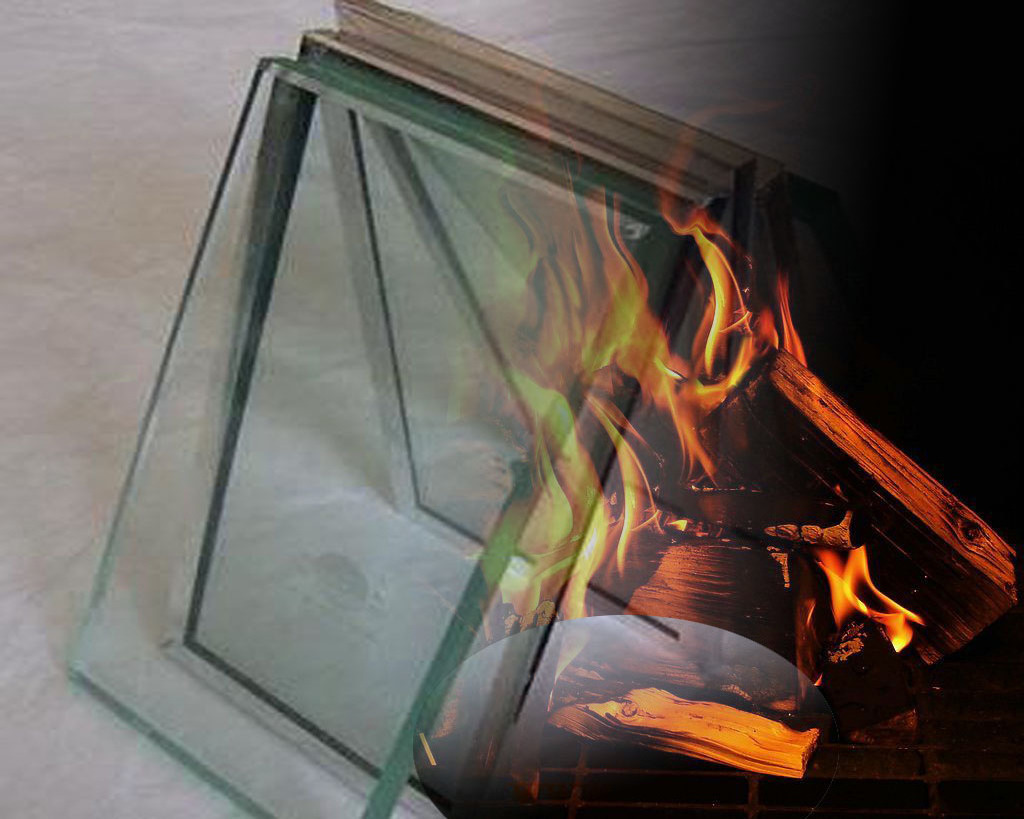 Cost Fireplace Fireproof Glass with Aluminum Door Railing Laminated Fire Rated Partition of 2 Hours Fire Proof Glass Flat Solid