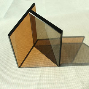 China Modern Customized Tinted Tempered Glass High Quality Colored Glass Gold Glass Window