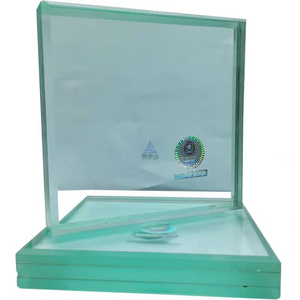 clear 40mm safety bullet proof glass for bank windows and doors