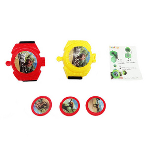 plastic toys flying disc game kids shooter toy watch disc shooter