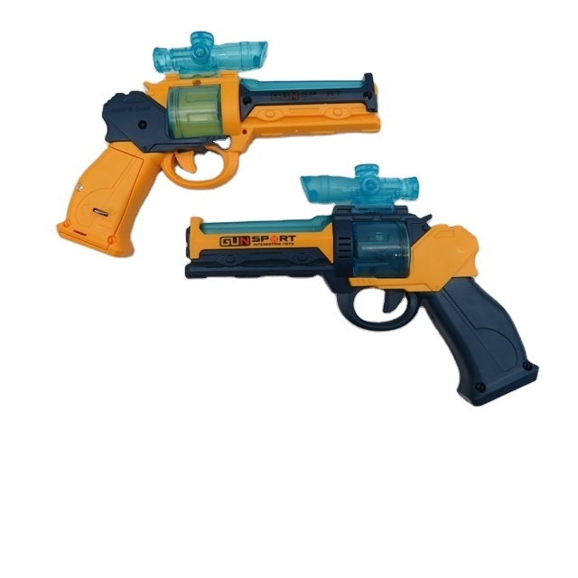 cool shooter toys for kids plastic kid-safe revolver toy pistol electric plastic toy gun with sound and light