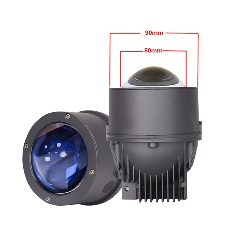 RR Car Q8 5500k Fog Lamp 3 inch BI-LED Projector Lens  Universal For Toyota Nissan Ford Jeep fog driving light