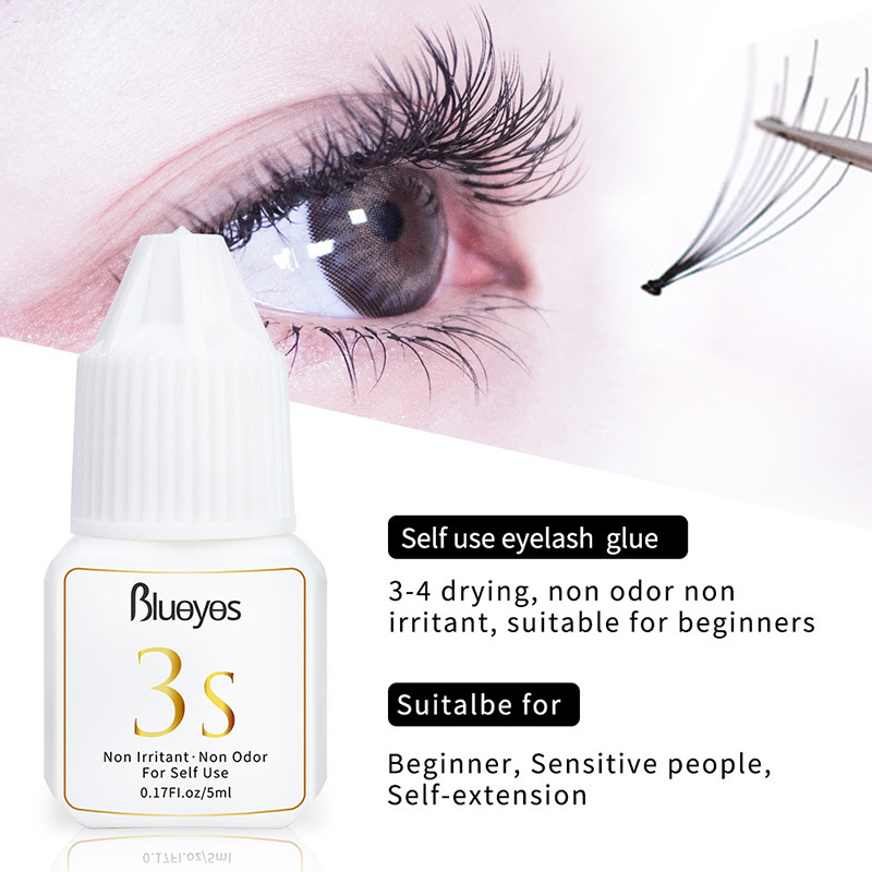 Blueyes Latex Free Tasteless Glue Use At Home Eyelash Extension Glue For Sensitive Eyes