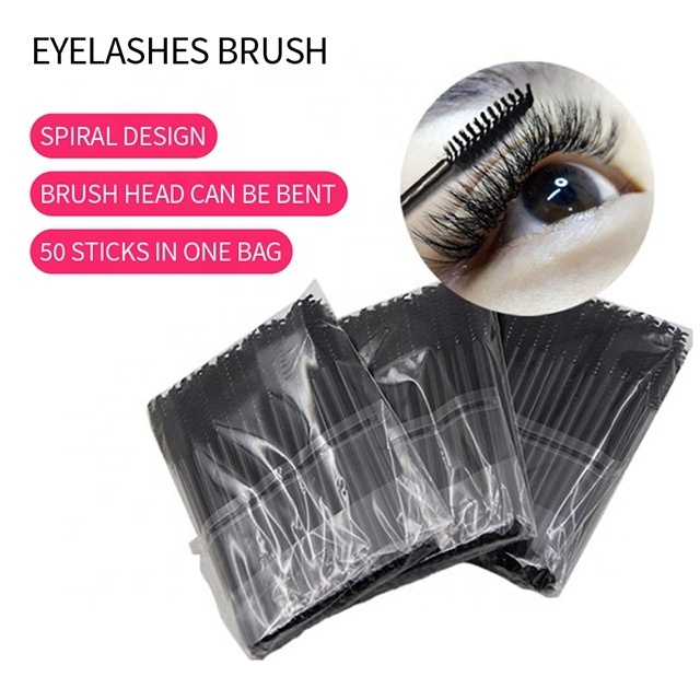 Beauty Eyelash Tool Disposable Curling Eyelash Brush Comb Lash Extension Individual Eyelash Mascara Brush