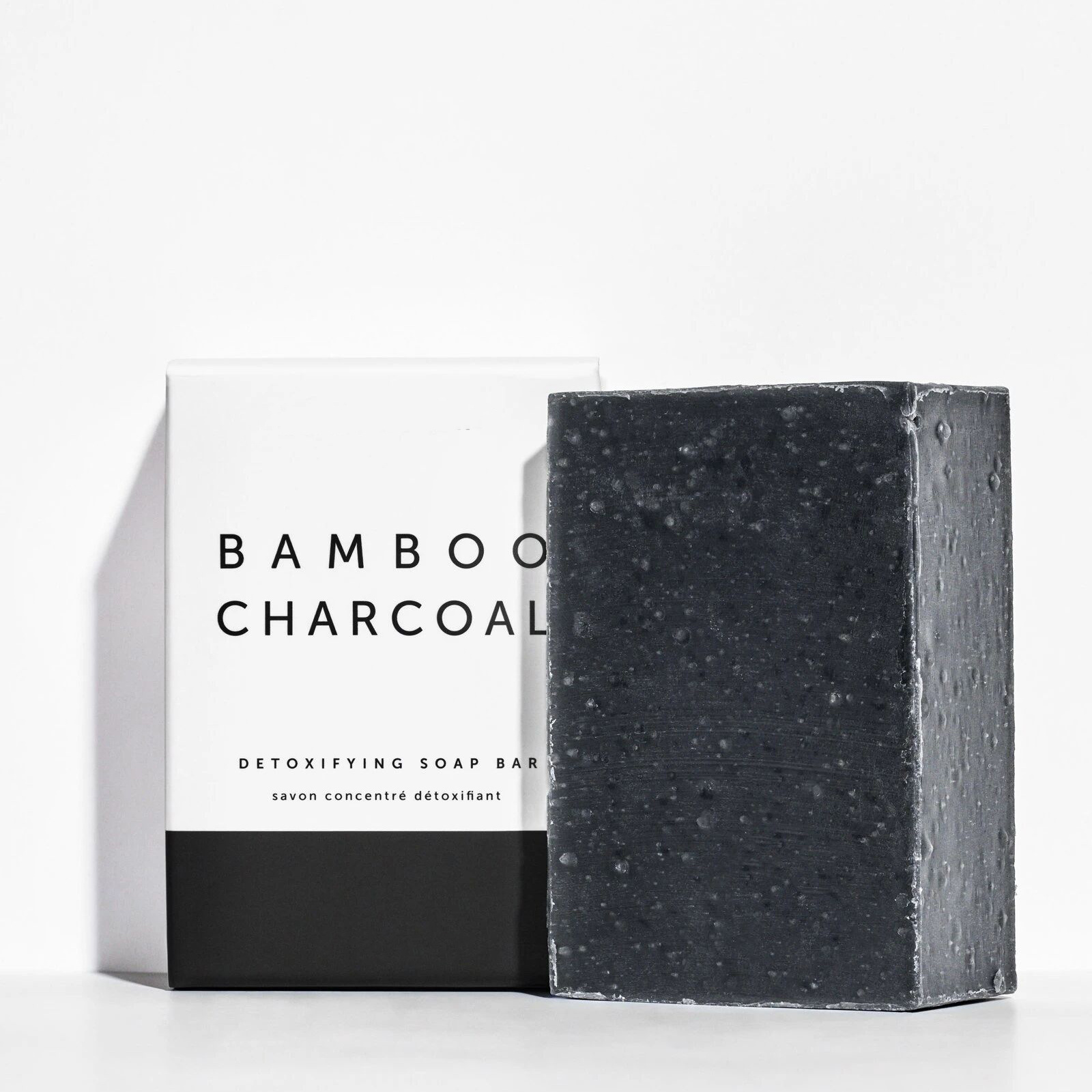 BLIW Private Label  Wholesale Natural Organic Bamboo Charcoal Handmade Soap  Hand Made Mens Black Bar soap