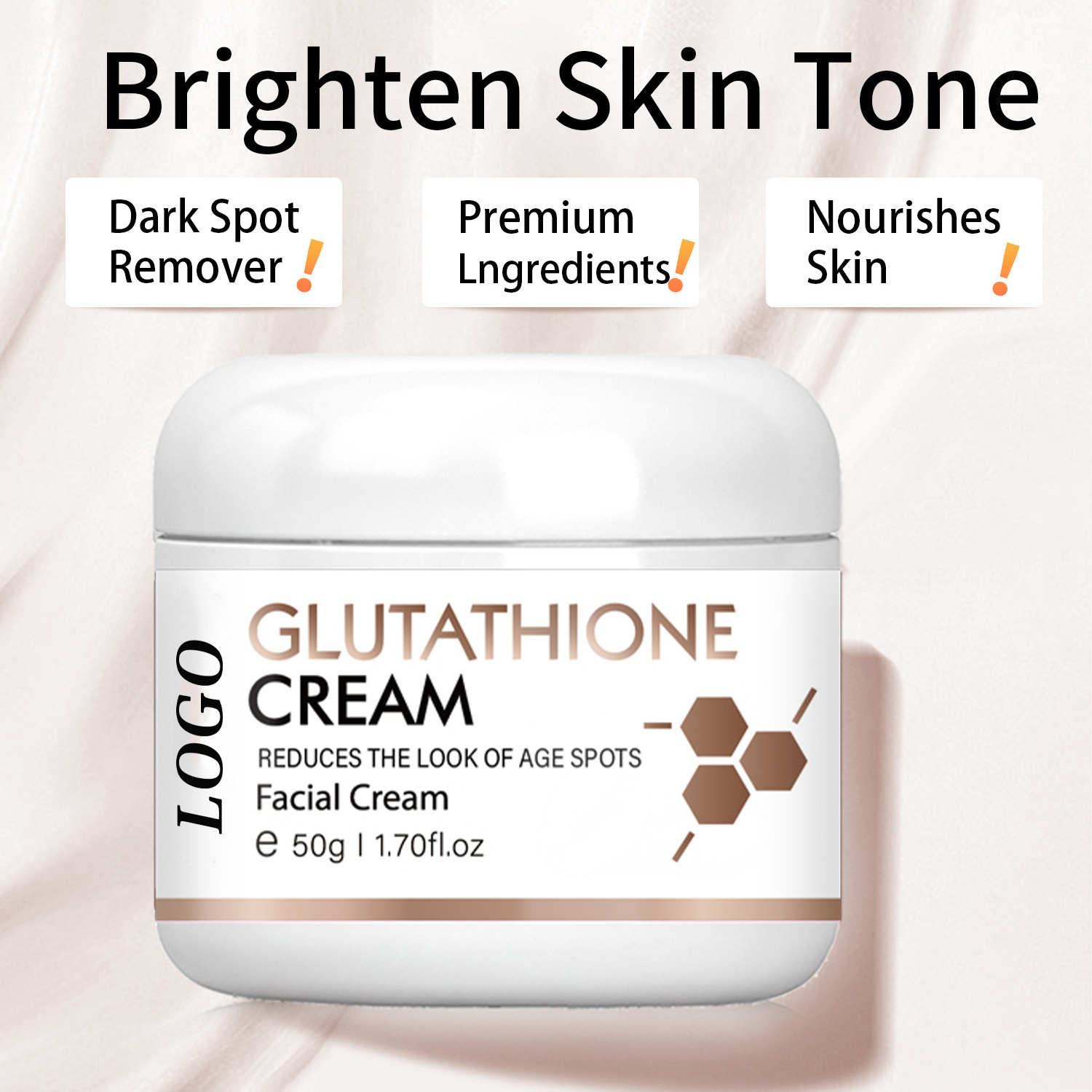 BLIW Private Label Beauty Anti Wrinkle Dark Spot Remover Nourishing Moisturizer Glutathione Whitening Skin Facial Cream