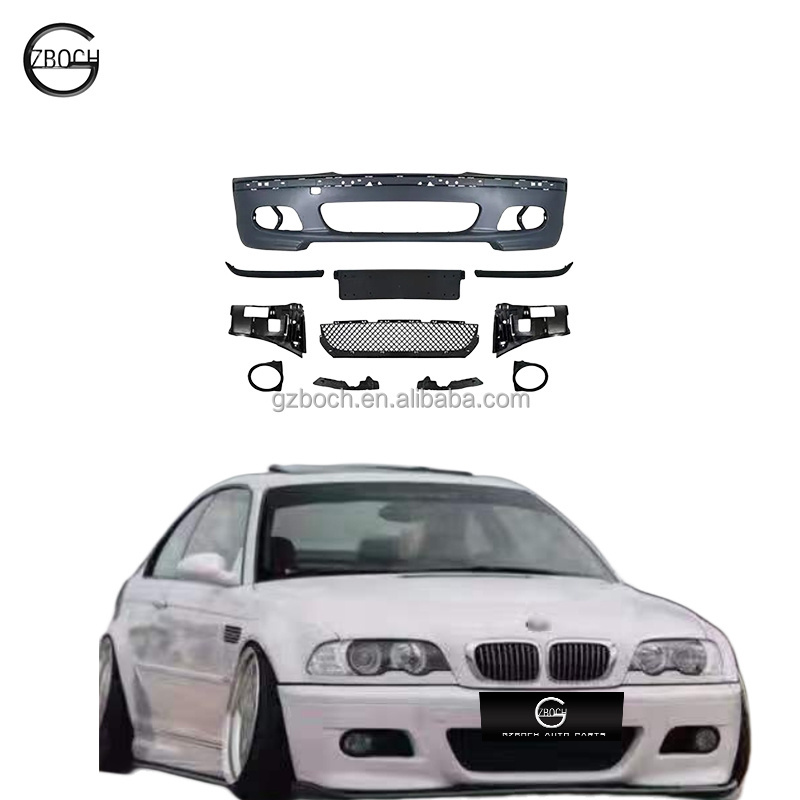 BOCH Body kits For BMW 3 Series E46 upgrade MT front car bumper e46 car bumper car grill