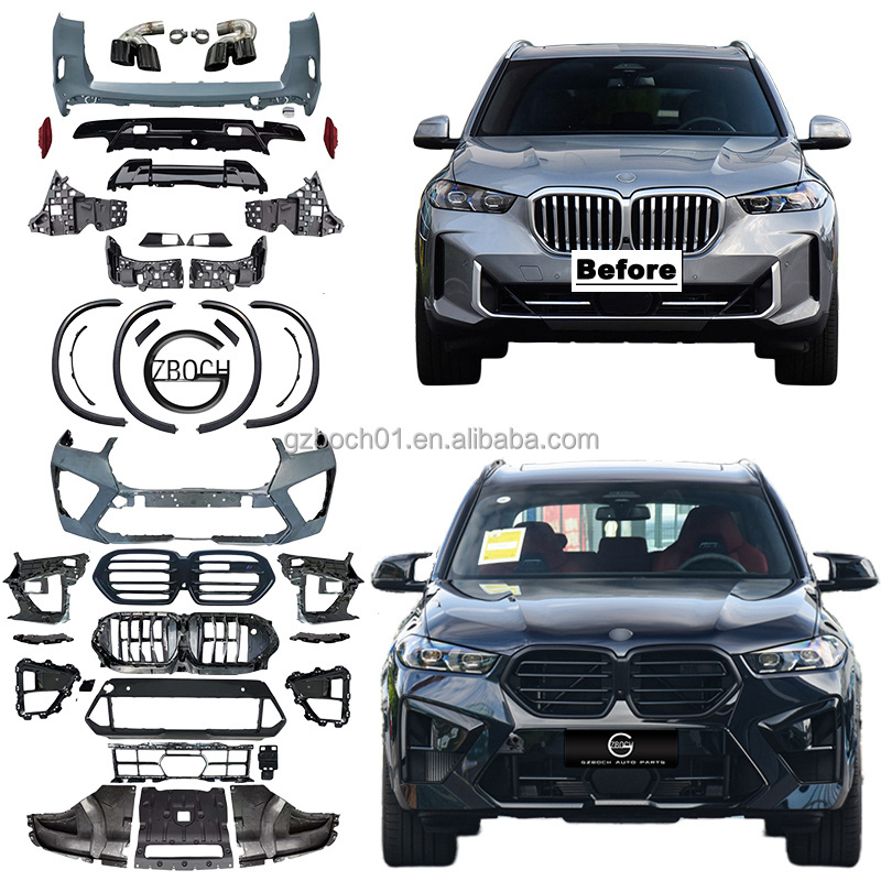 G05 Body kit For 2023+ BMW X5 G05 LCI to X5M car bumpers wheel arches X5M front rear car bumper