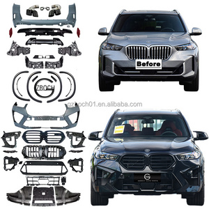 G05 Body kit For 2023+ BMW X5 G05 LCI to X5M car bumpers wheel arches X5M front rear car bumper