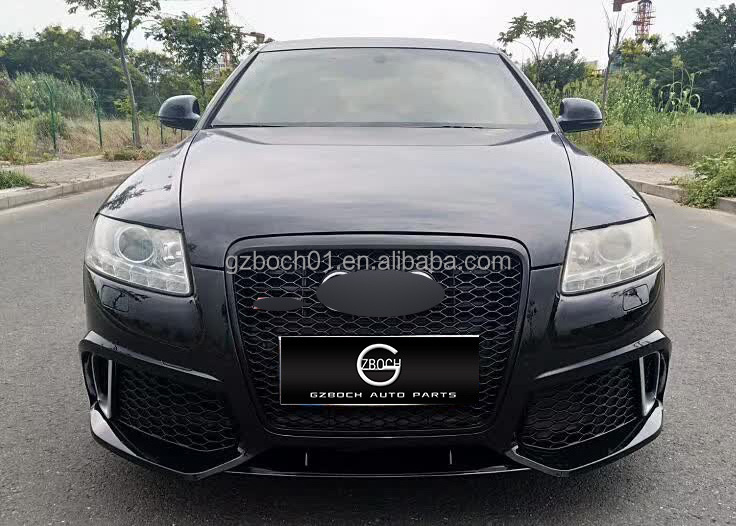 Wholesale body kits for Audi A6 change to Rs6 Front car bumpers Grille diffuser