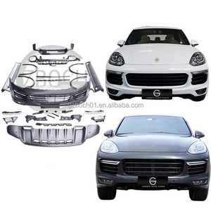 Car bumper kit for Porsche Cayenne 958.2 upgrade to Turbo GTS Body kit front bumper assembly side skirt from BOCH