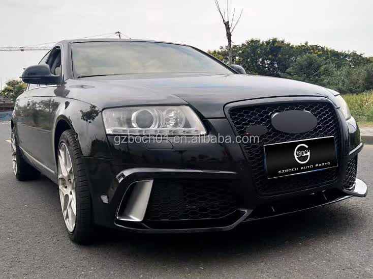 Wholesale body kits for Audi A6 change to Rs6 Front car bumpers Grille diffuser