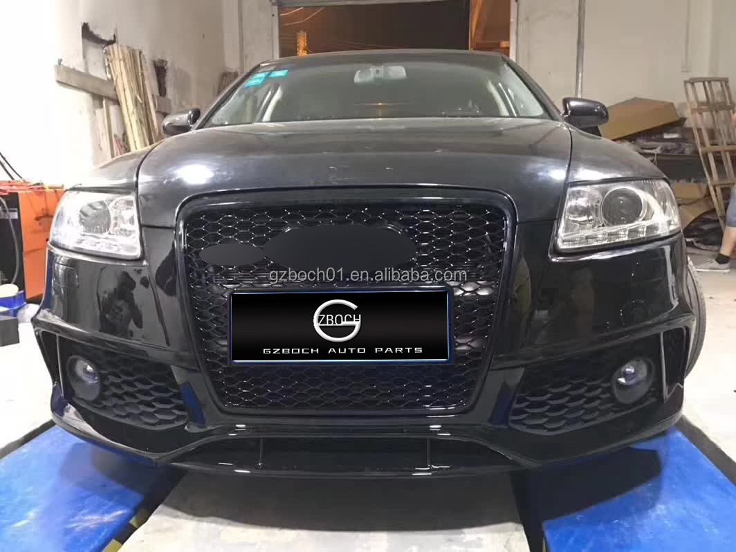 Wholesale body kits for Audi A6 change to Rs6 Front car bumpers Grille diffuser