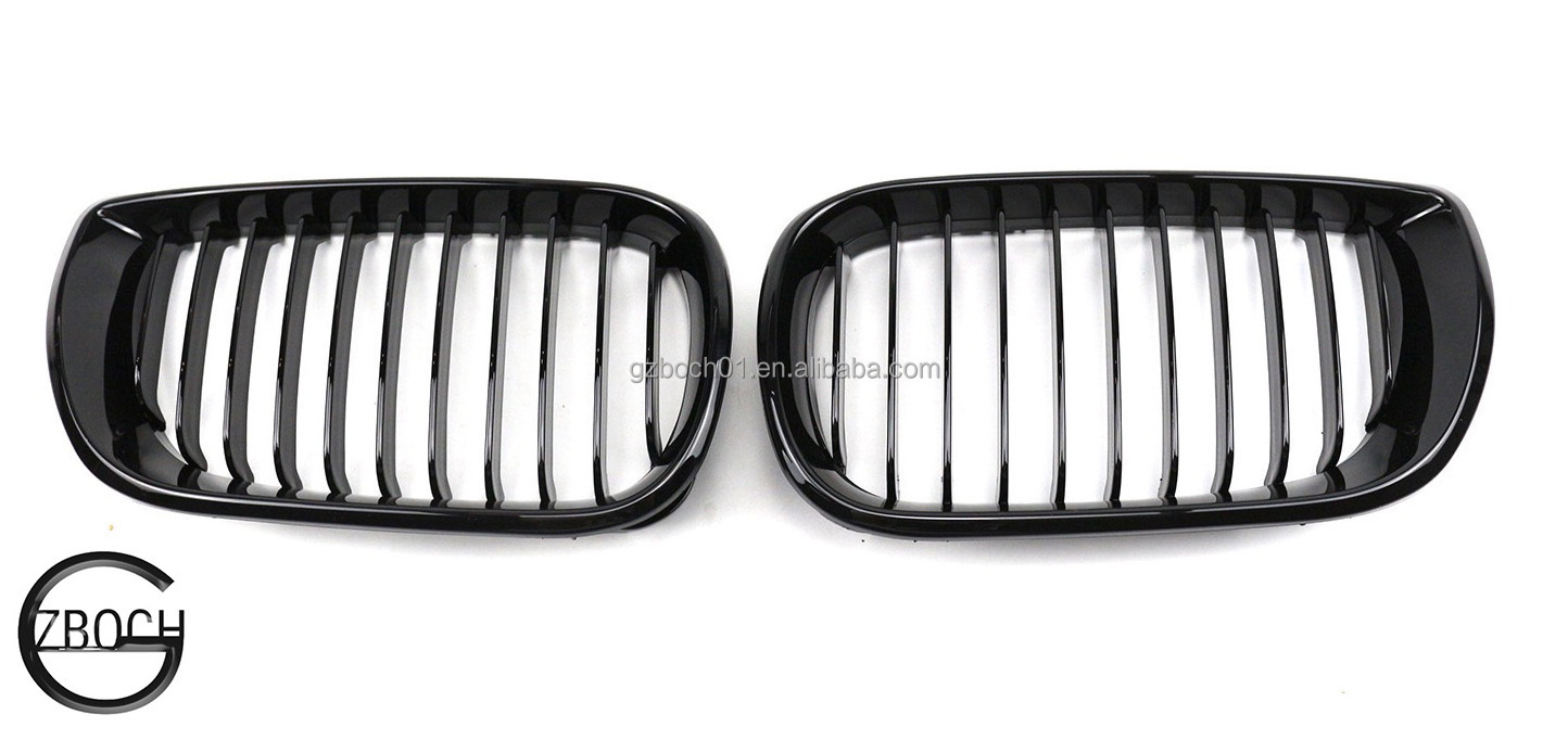 BOCH Wholesale bumper kit For BMW 3 series E46 2002 2003 2004 body kit glossy black grill single slat