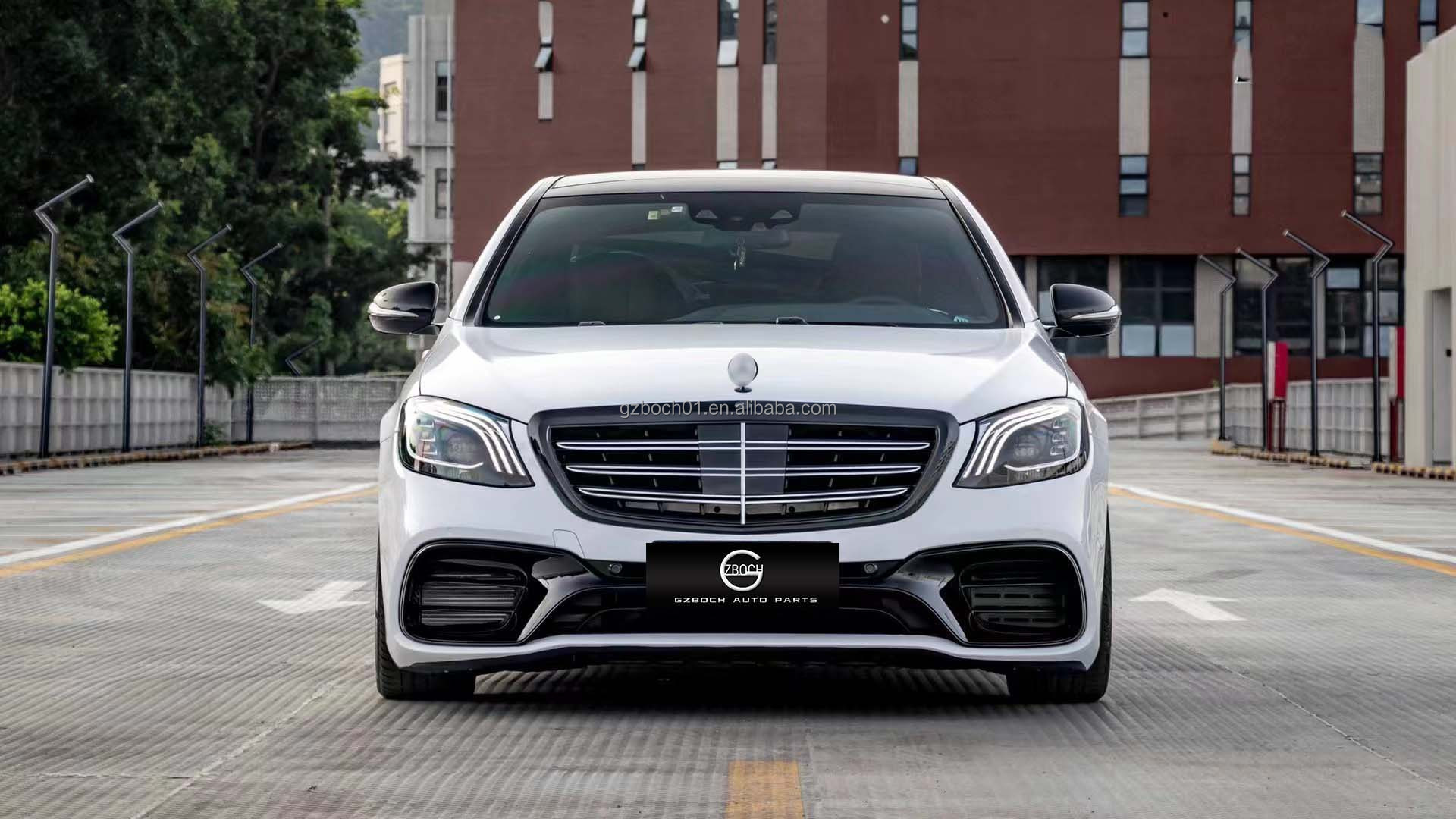 Wholesale Bodykit For 2013-2021 Benz W222 S class facelift S63 AMG Car bumpers Rear Diffuser car grill headlights taillights