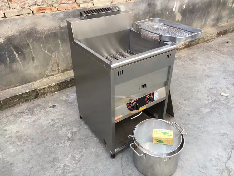 commercial 17L gas fryer for chicken chips hamburger sandwich fish seafood